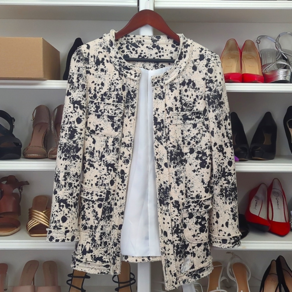 Chanel inspired tweed coat